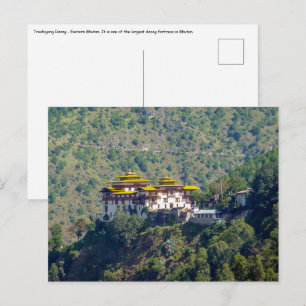 Carte Postale Trashigang Dzong - Bhoutan oriental