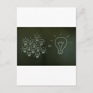 Carte Postale Travail d'équipe concept.jpg d'ampoules