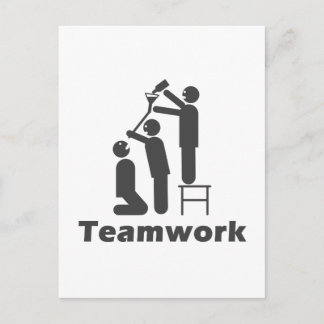 Carte Postale Travail d'équipe - Marchandises de motivation