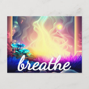 Carte Postale Travail énergétique Reiki Affirmation d'abondance 
