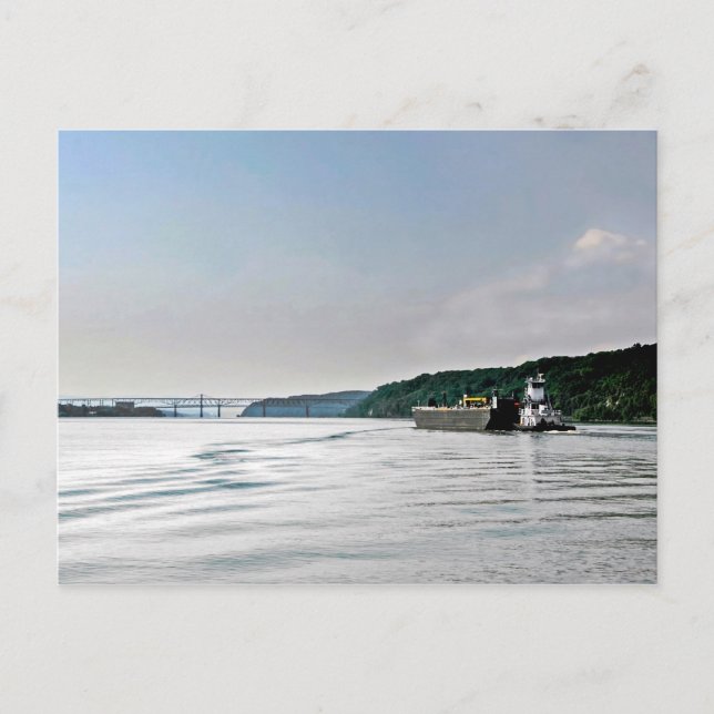 Carte Postale Travail fluvial (Devant)