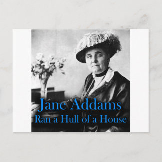 Carte Postale Travail social : Jane Addams a monté une coque d'u
