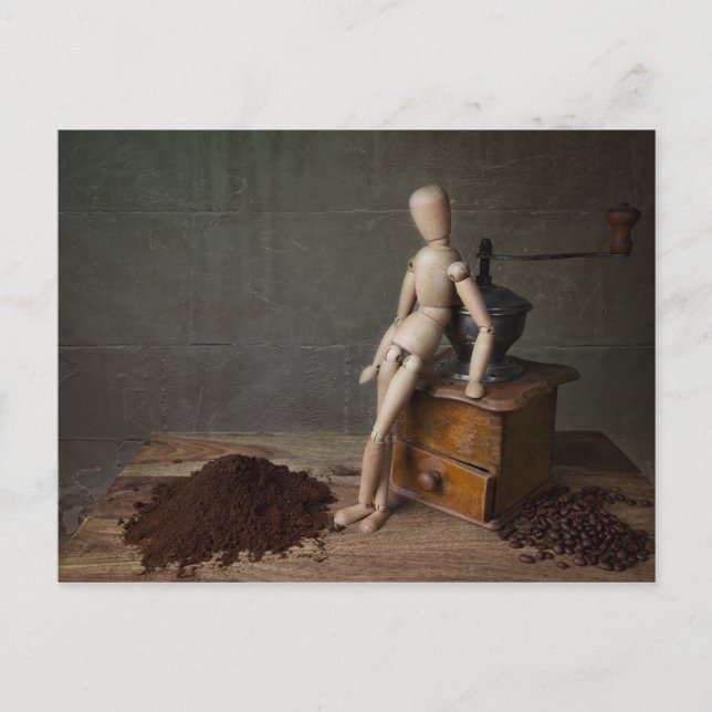 Carte Postale Travailleur du café (Devant)