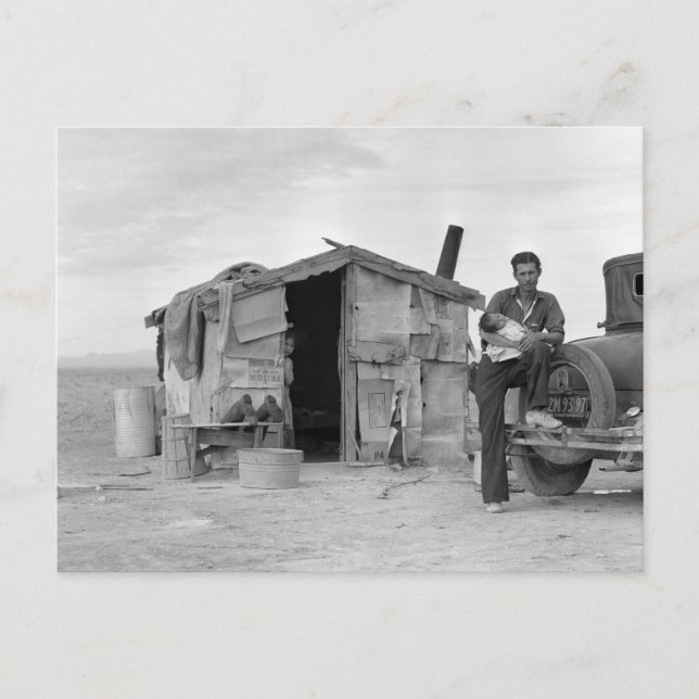 Carte Postale Travailleur mexicain migrant : 1937 (Devant)