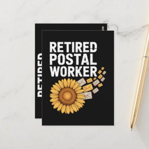 Carte Postale Travailleur postal retraité