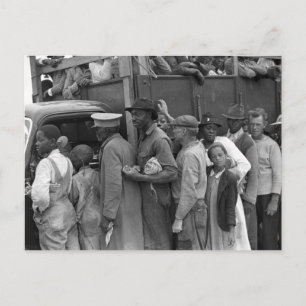 Carte Postale Travailleurs des légumes migrants : 1939