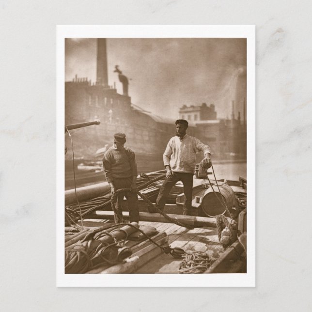 Carte Postale Travailleurs sur la 'Silent Highway', de 'Street L (Devant)