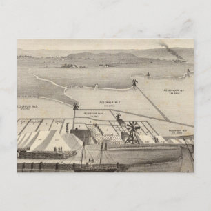 Carte Postale Travaux de sel de Rock Island