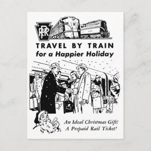 Carte Postale Travel by Train-Pennsylvania Railroad Postcard
