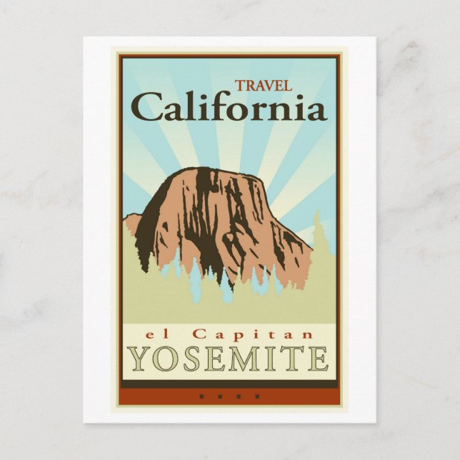 Carte Postale Travel California (Devant)