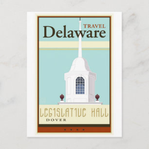 Carte Postale Travel Delaware