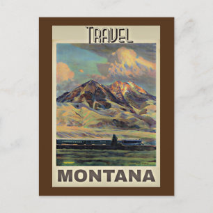 Carte Postale Travel Montana, poster vintage,