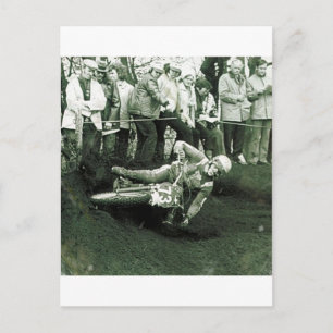 Carte Postale TRAVERSE MOTO vintage.