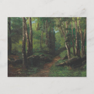 Carte Postale Traversée de la forêt par Gustave Courbet