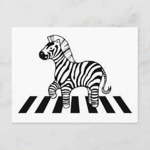 Carte Postale Traversée de Zebra