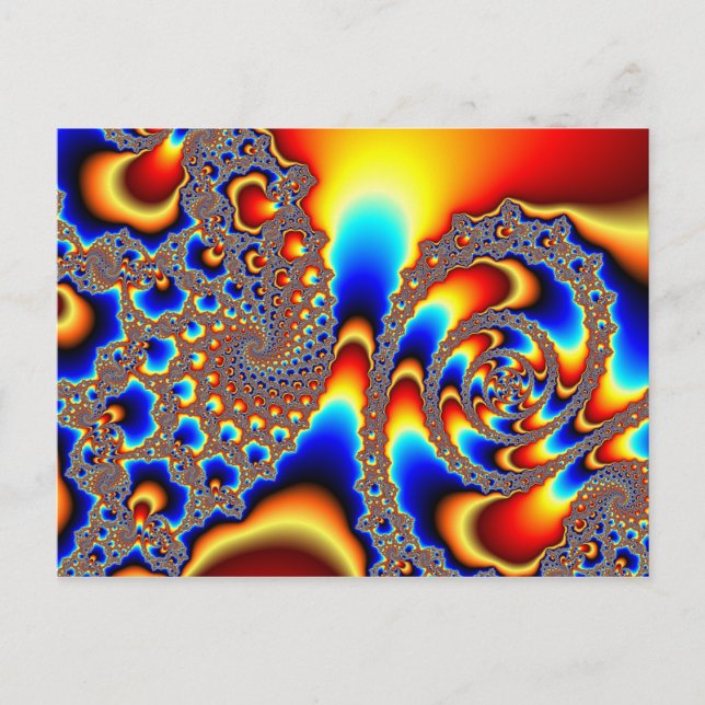 Carte Postale Traverser - Art fractal (Devant)