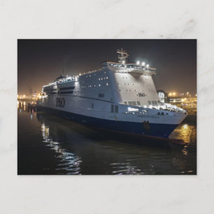 Carte Postale Traversier P&O Pride of Hull de nuit