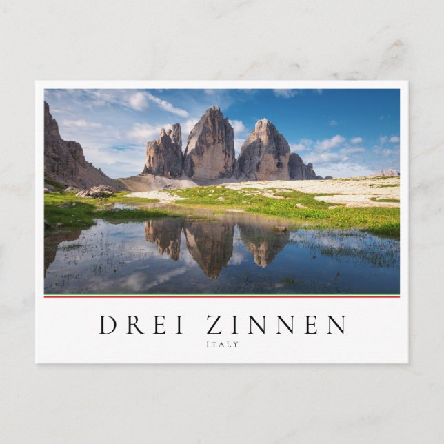 Carte Postale Tre Cime di Lavaredo/Drei Zinnen Dolomite mountain (Devant)