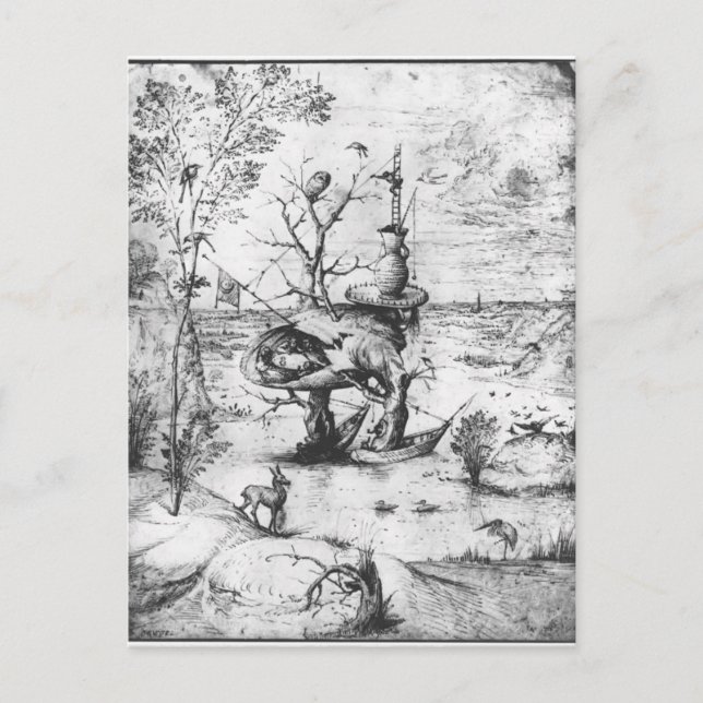 Carte Postale Tree Man par Hieronymus Bosch (Devant)