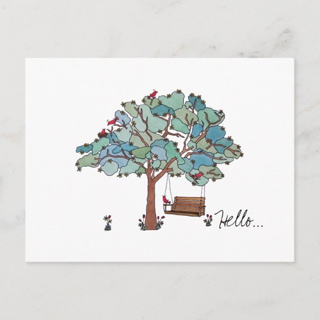 Carte Postale Tree Swing (Devant)