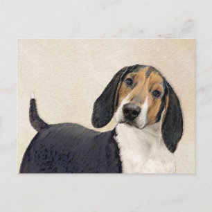 Carte Postale Treeing Walker Coonhound Peinture - Art original