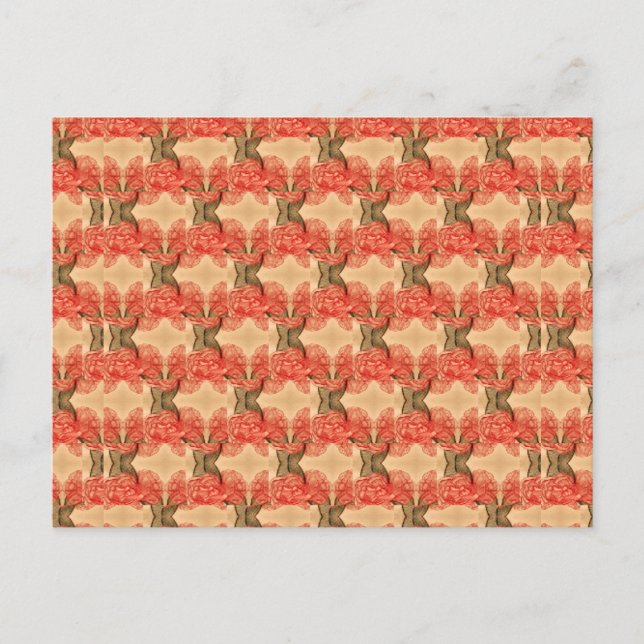 Carte Postale Trellis Roses de choux (Devant)