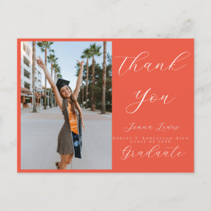 Carte Postale Trendy Script photo superposition Merci Grad