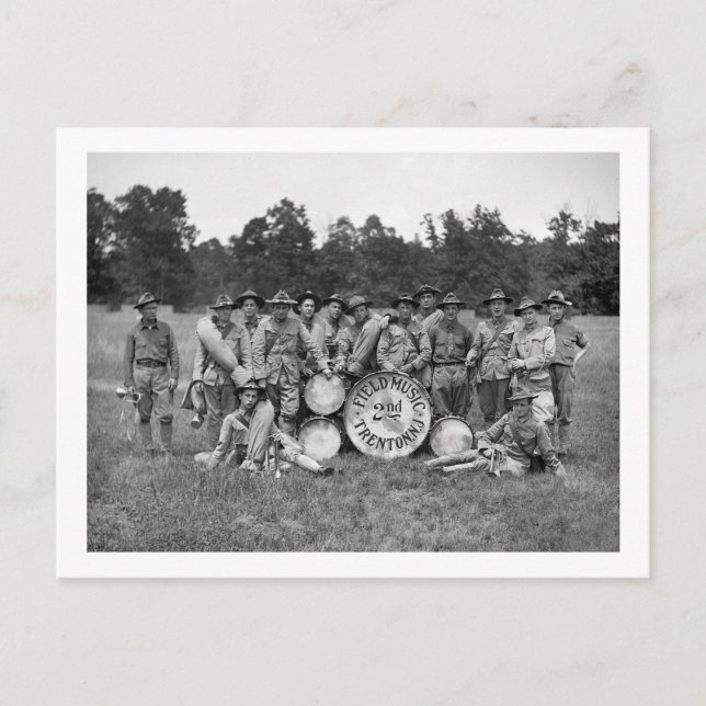Carte Postale Trenton N.J. Musique militaire : début des années  (Devant)