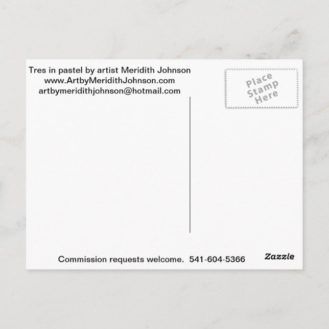 Carte postale Tres (Dos)