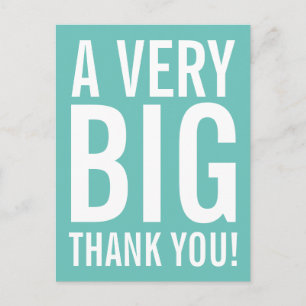 Carte postale très grande Merci