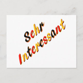 Carte postale très intéressante