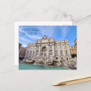Carte Postale Trevi Fontaine Rome Italie Vacances Panorama