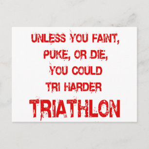 Carte Postale Tri Harder