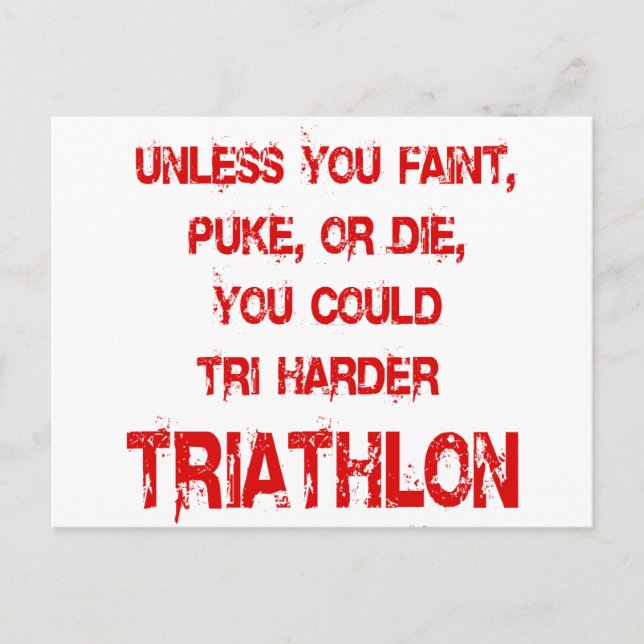 Carte Postale Tri Harder (Devant)