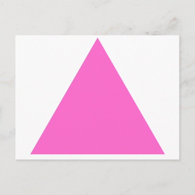 Carte Postale Triangle rose (Devant)