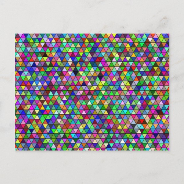 Carte postale Triangles Emballé (Devant)