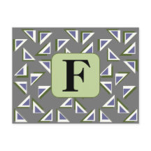 Carte postale Triangles personnalisée