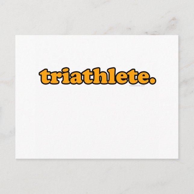 Carte Postale triathlète (Devant)