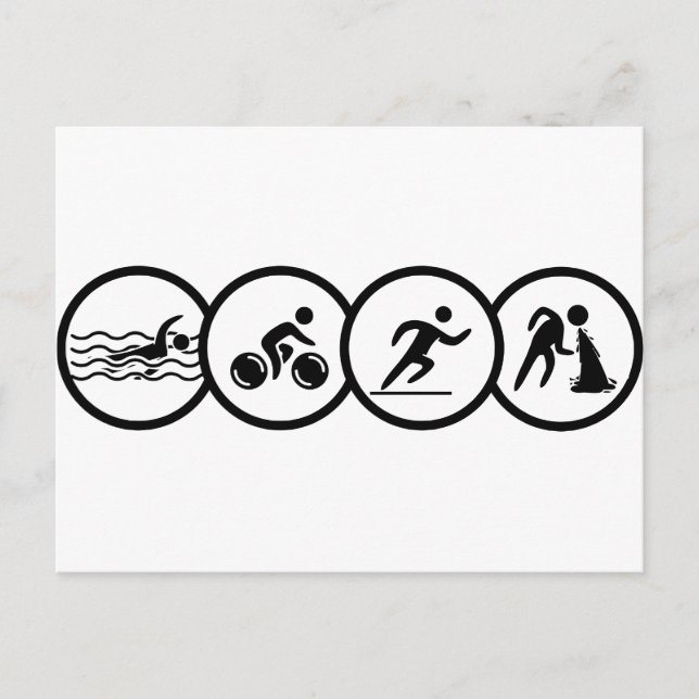 Carte Postale triathlon (Devant)