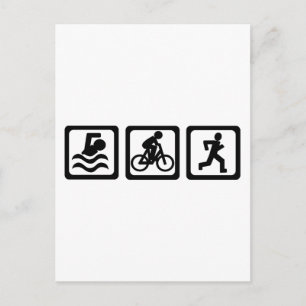 Carte Postale Triathlon