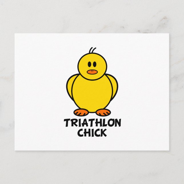 Carte Postale Triathlon Chick (Devant)