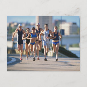 Carte Postale Triathloners Courir 5