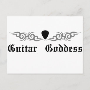 Carte Postale Tribal de la déesse guitare