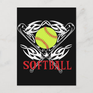 Carte Postale Tribal de softball