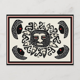 Carte Postale Tribal Indian Sun Spirit