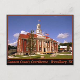 Carte Postale Tribunal du comté de Cannon - Woodbury, TN