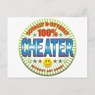 Carte Postale Tricher Totalement