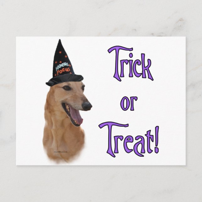 Carte Postale Trick gris (rouge) (Devant)