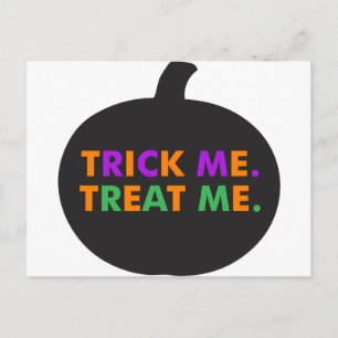 Carte Postale Trick Me, Treat Me Multi-Colors