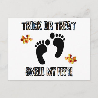 Carte Postale Trick Ou Treat, Sentez Mes Pieds